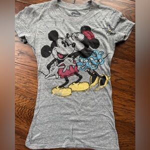 Disneyland Mickey & Minnie Rhinestone Tee Size XS